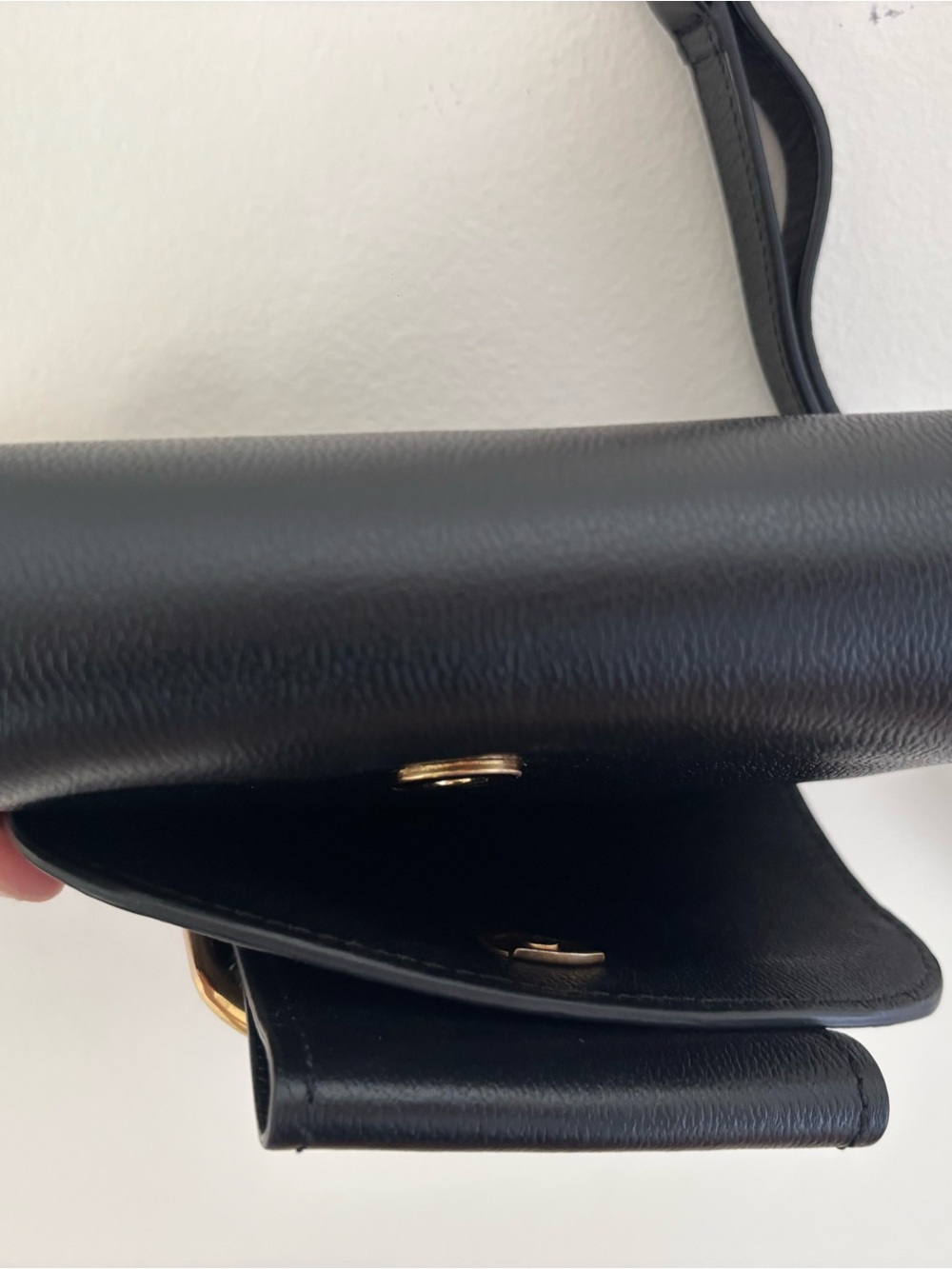 See By Chloé Black Mini Shoulder Bag with Gold Buckle Accent - Picture 6 of 7